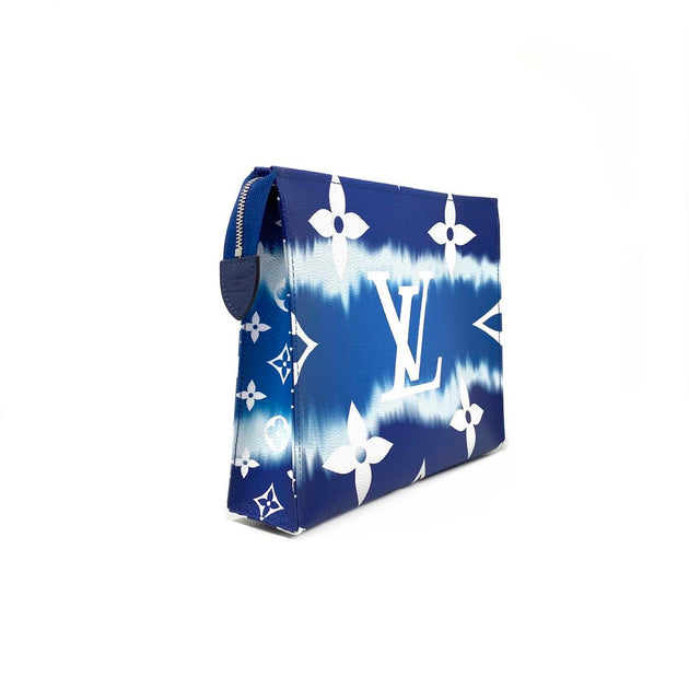 Louis Vuitton Dopp Kit Toilet Pouch Cobalt Blue