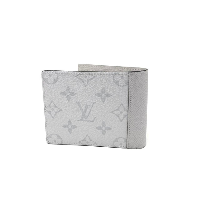 Louis Vuitton ホワイト・グレー Louis Vuitton Multiple Taïgarama Wallet w/ Tags