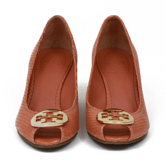 Tory burch sally cheap peep toe wedge