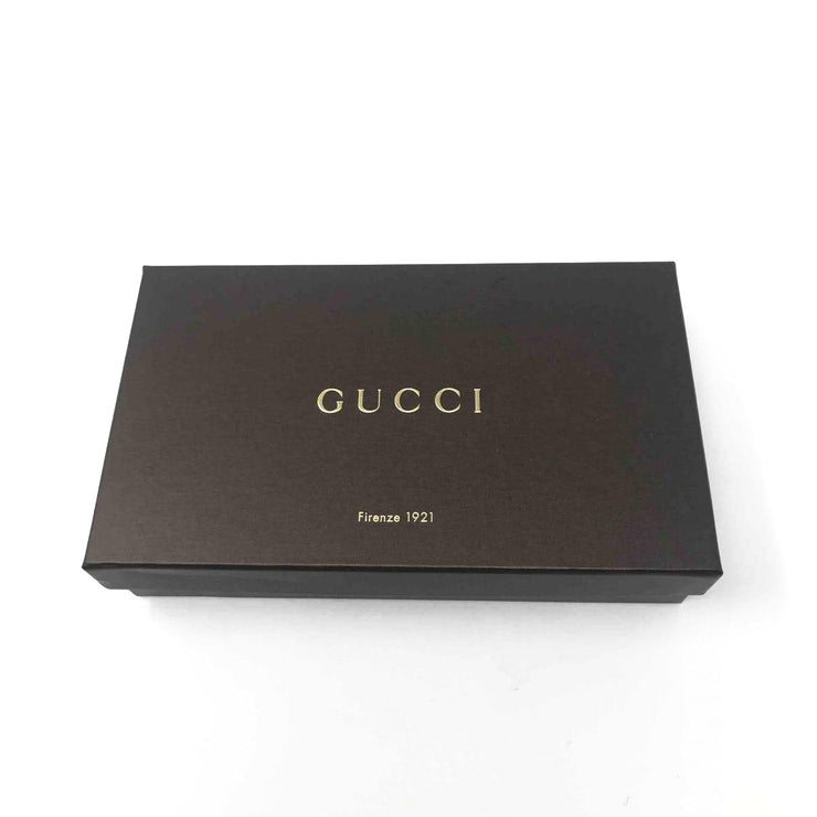 Gucci Beatty Leather Wallet on Chain black