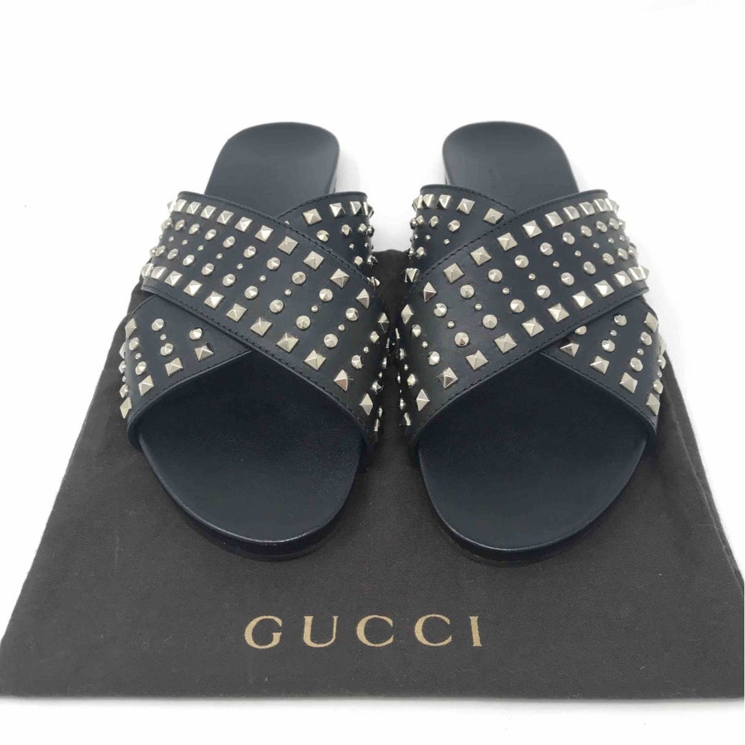 Gucci Leather Sandals - Size 37.5