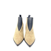 Acne Studios Suede Pointed-Toe Booties Elastic Tape Consignment Shop From Runway With Love