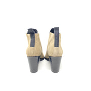 Acne Studios Suede Pointed-Toe Booties Elastic Tape Consignment Shop From Runway With Love