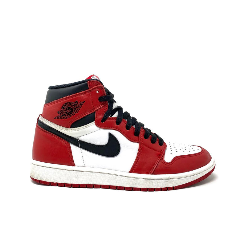 Air Jordan 1 Retro High OG Chicago Sneakers Black Red White Consignment Shop From Runway With Love