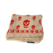 Alexander McQueen Silk Skull Scarf Designer Consignment From Runway With Love