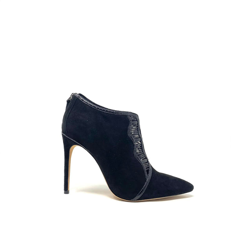 Alexandre Birman Pointed Toe Python Black Snakeskin Booties Suede Consignment Shop From Runway With Love