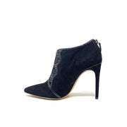 Alexandre Birman Pointed Toe Python Black Snakeskin Booties Suede Consignment Shop From Runway With Love