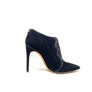 Alexandre Birman Pointed Toe Python Black Snakeskin Booties Suede Consignment Shop From Runway With Love