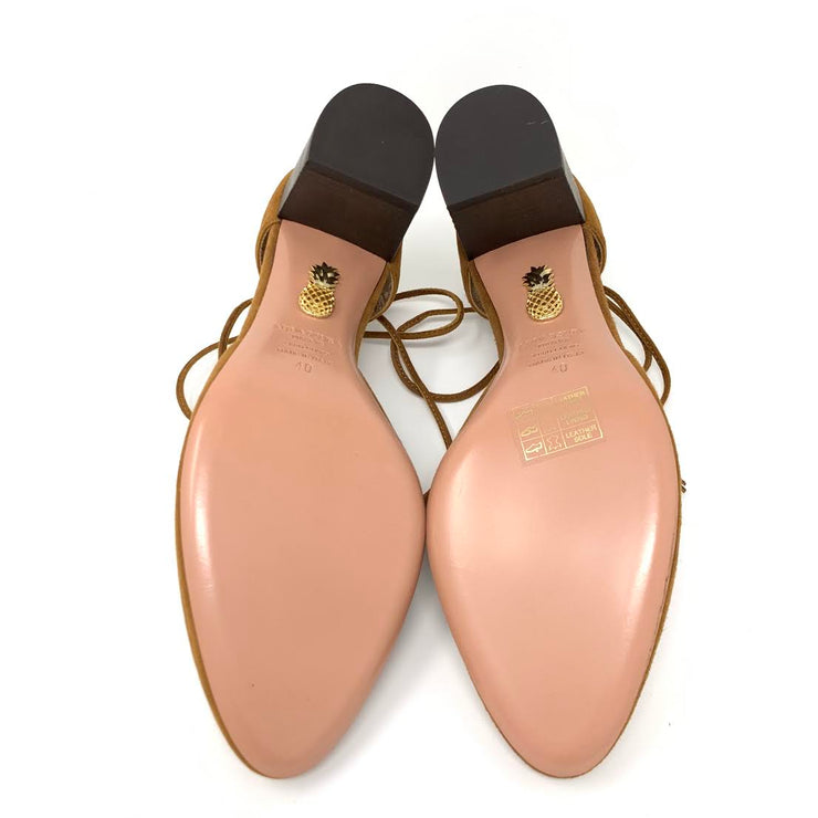 Aquazzura Boheme Tassel Suede Shoes w/ Tags - Size 40