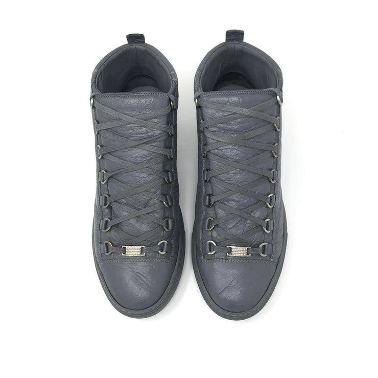 Balenciaga High Top Arena Sneakers in Gray - Size 9