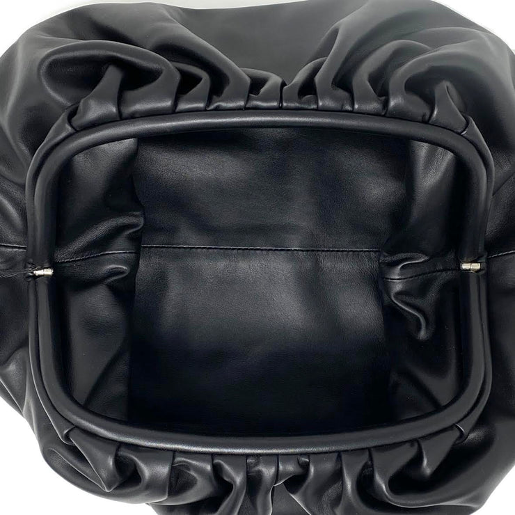 Bottega Veneta The Pouch Clutch Daniel Lee Black Leather Consignment Shop From Runway With Love