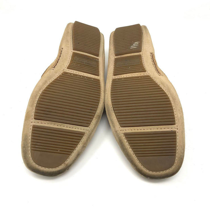 Men's Bottega Veneta Tan Intrecciato Suede Loafers Designer Consignment From Runway With Love