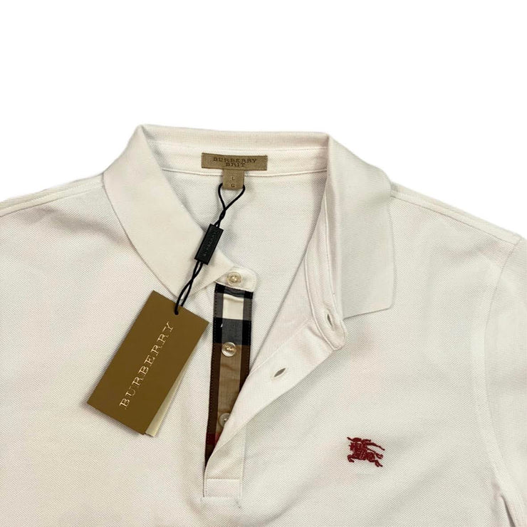 Burberry Brit Polo Shirt white Mens Consignment Shop From Runway With Love