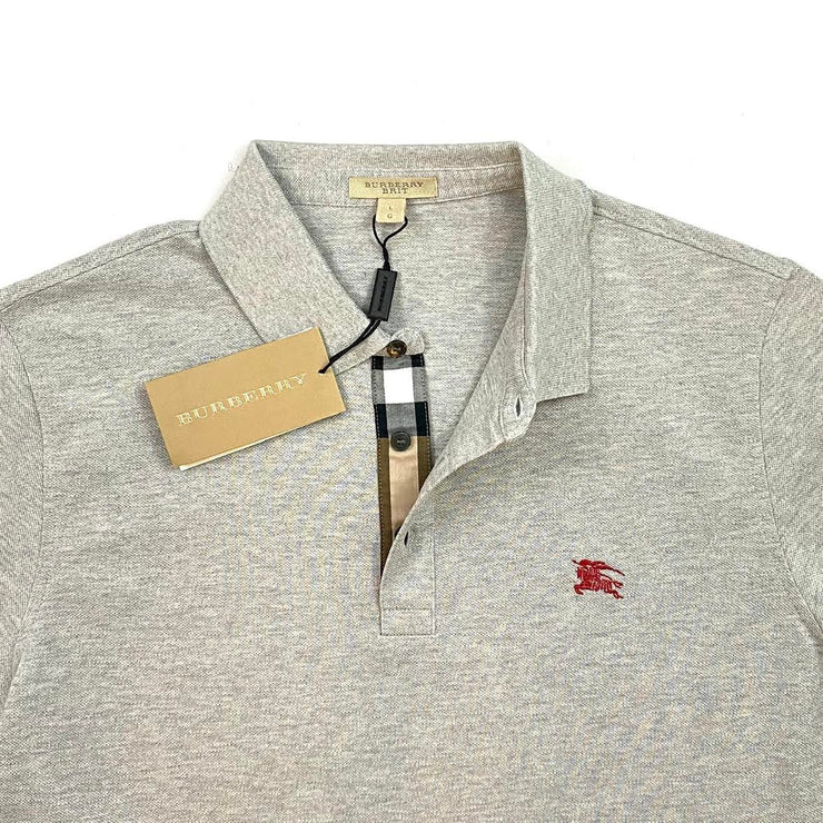 Burberry Brit Polo Shirt Gray Mens Consignment Shop From Runway With Love