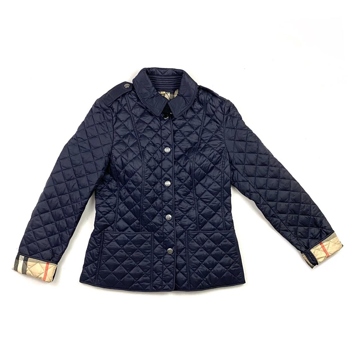 Burberry Quilted Collared Jacket w/ Tags - Size S