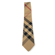 Burberry Silk Check Print Tie Camel Brown Nova Check Consignment Shop From Runway With Love