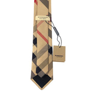 Burberry Silk Check Print Tie Camel Brown Nova Check Consignment Shop From Runway With Love