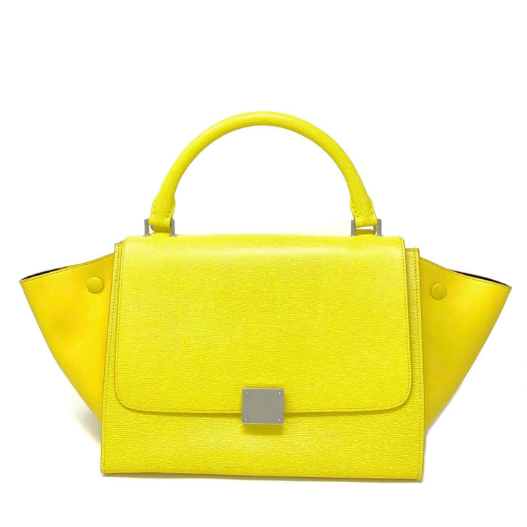 Celine Small Trapeze Bag Yellow Phoebe Philo