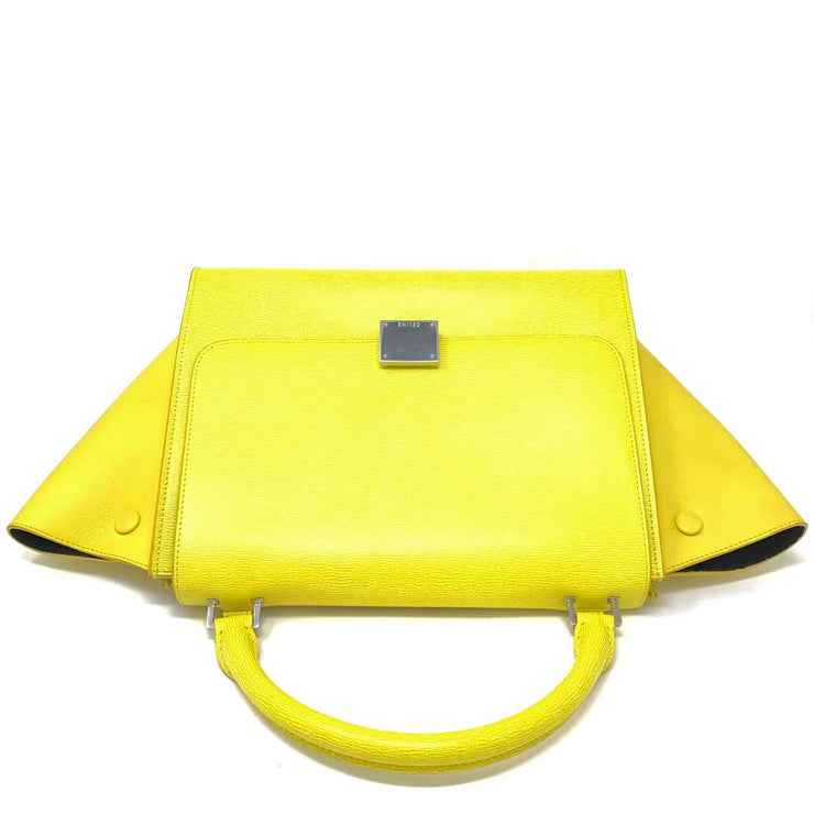 Celine Small Trapeze Bag Yellow Phoebe Philo