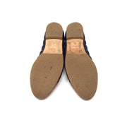 Chanel Cap-Toe Ballet Flats Blue Red Leather Denim Consignment Shop From Runway With Love