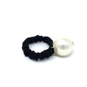 Chanel Faux Pearl Hair Tie headband consignment shop from runway with love