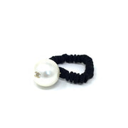 Chanel Faux Pearl Hair Tie headband consignment shop from runway with love