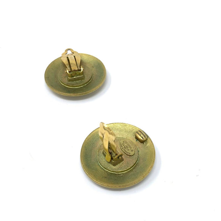 Chanel clip-on earrings gold