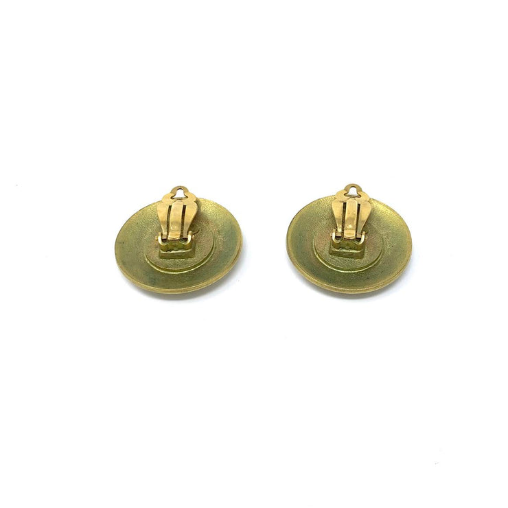 Chanel clip-on earrings gold