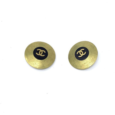 Chanel clip-on earrings gold