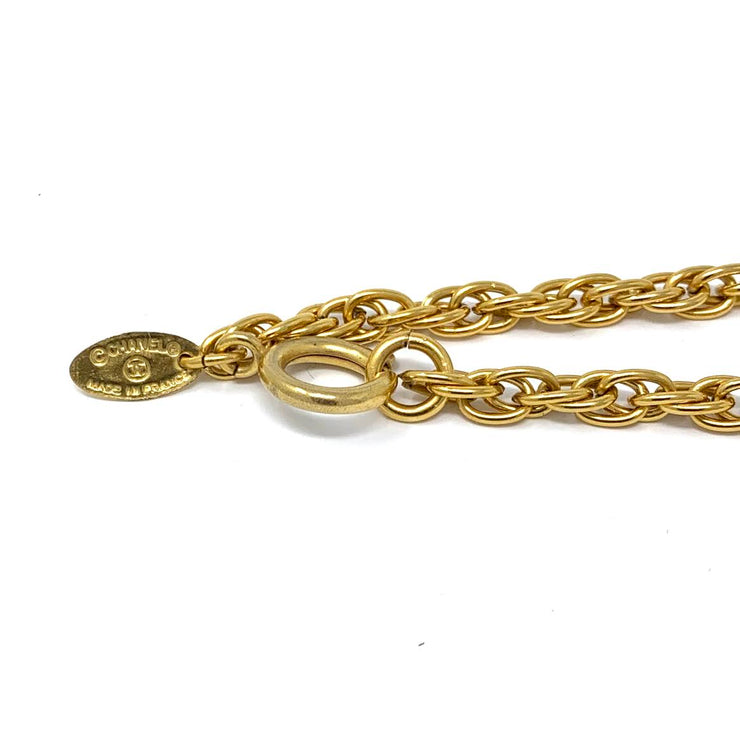 Chanel Vintage Starburst Medallion pendant necklace gold