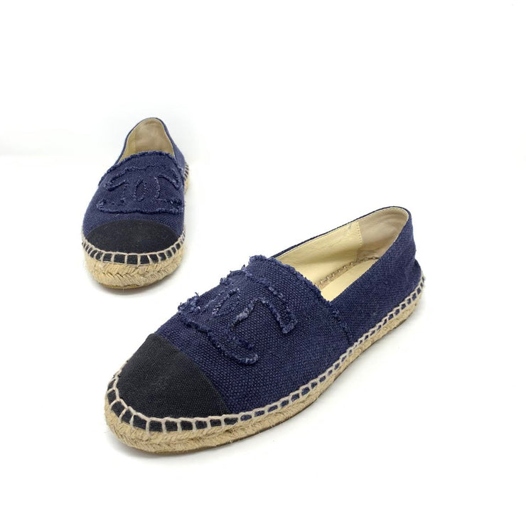 Chanel Espadrilles G29762 Y56424 K5509, Blue, 38