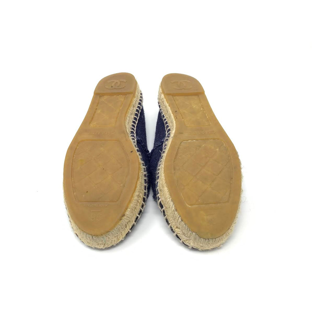 【CHANEL】canvas round-toe slip-on espadrilles【ランク:A】 $_12.JPG?set_id=880000500F