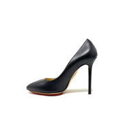 Charlotte Olympia Leather Pointed-Toe Pumps Black Consignment Shop From Runway With Love