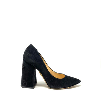 Charlotte Olympia Suede Pointed-Toe Pumps Black Beaded Spider Consignment Shop From Runway With Love