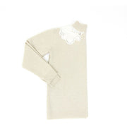 Chloe wool and cashmere sweater with lace detail around the collar