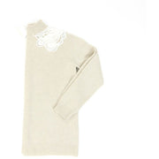 Chloe wool and cashmere sweater with lace detail around the collar