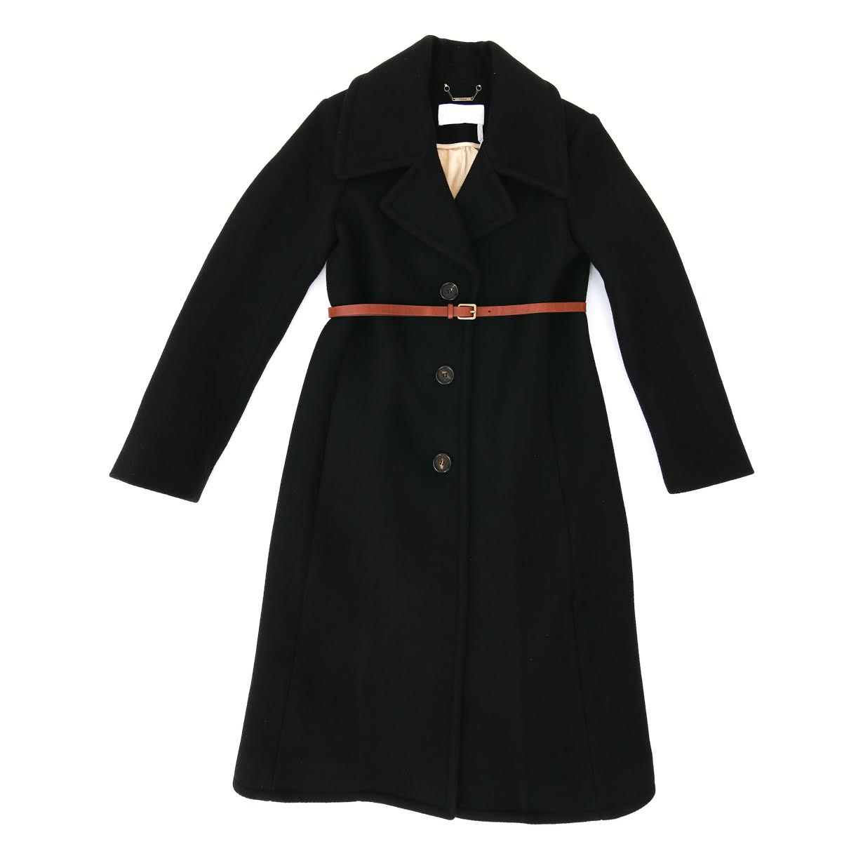 アウターその他 CHLOE Woman Trench coat Black CH24WMA05161 001 BGSD Women Chloe Waterproof Classic Hooded Long Trench Coat
