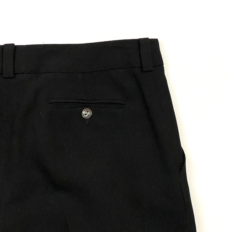 Christian Dior Wool Wide-Leg Pants Black Consignment Shop From Runway With Love