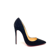 Christian Louboutin Suede So Kate 120 Pumps Heels Black Consignment Shop From Runway With Love