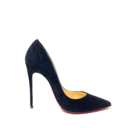 Christian Louboutin Suede So Kate 120 Pumps Heels Black Consignment Shop From Runway With Love