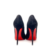 Christian Louboutin Suede So Kate 120 Pumps Heels Black Consignment Shop From Runway With Love