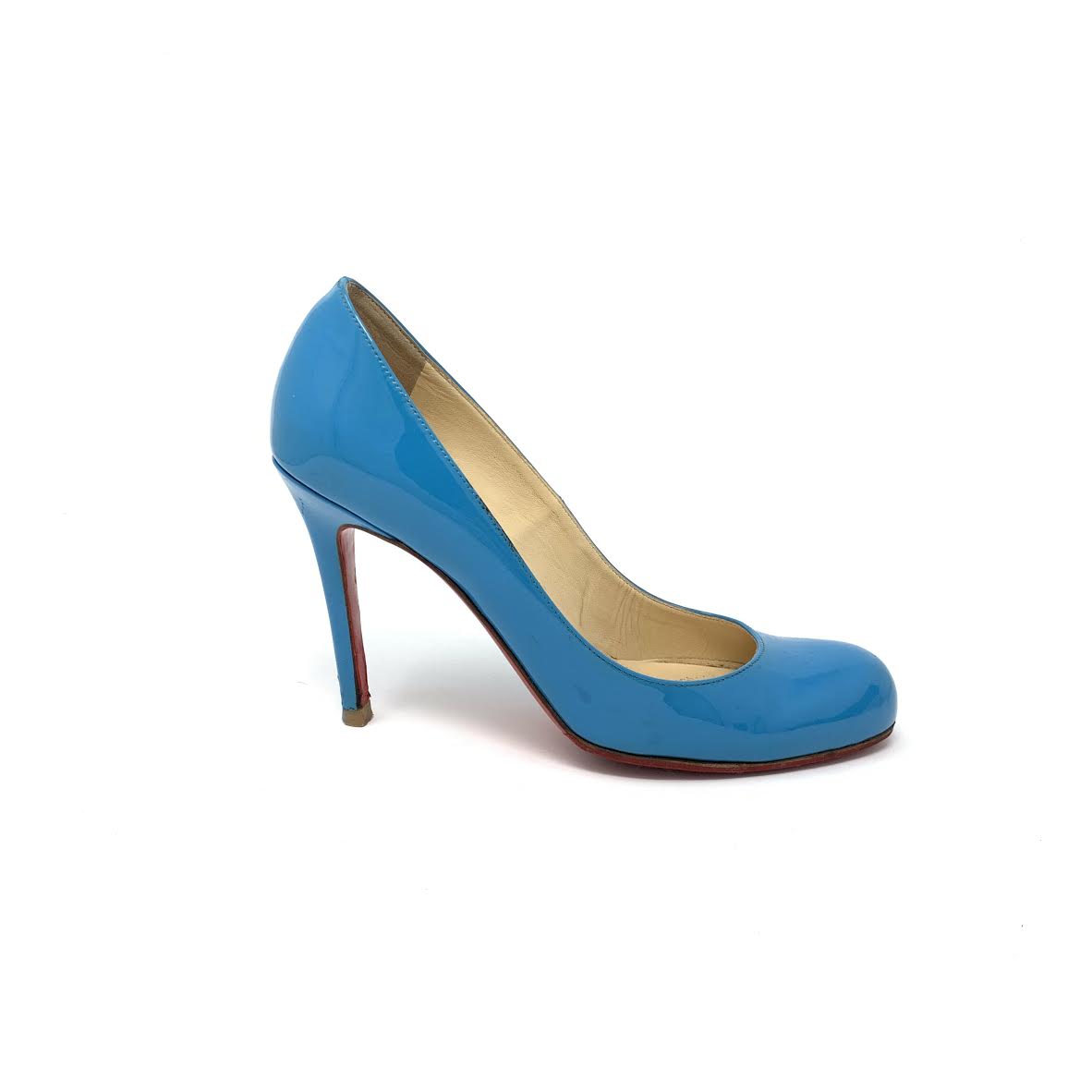 Christianlouboutinシンプルパンプス　37.5 ブルー Christian Louboutin Heels in Teal - Size 37.5