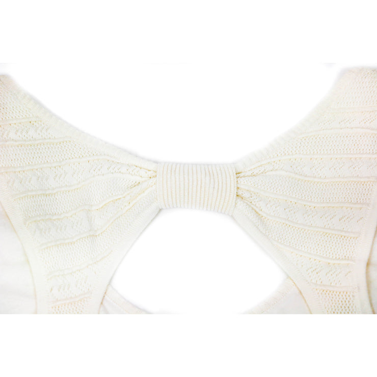 Claudie Pierlot white dress with bow 