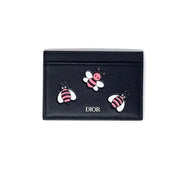 Dior X Kaws Card Holder Pink Bees Designer Consignment From Runway With Love