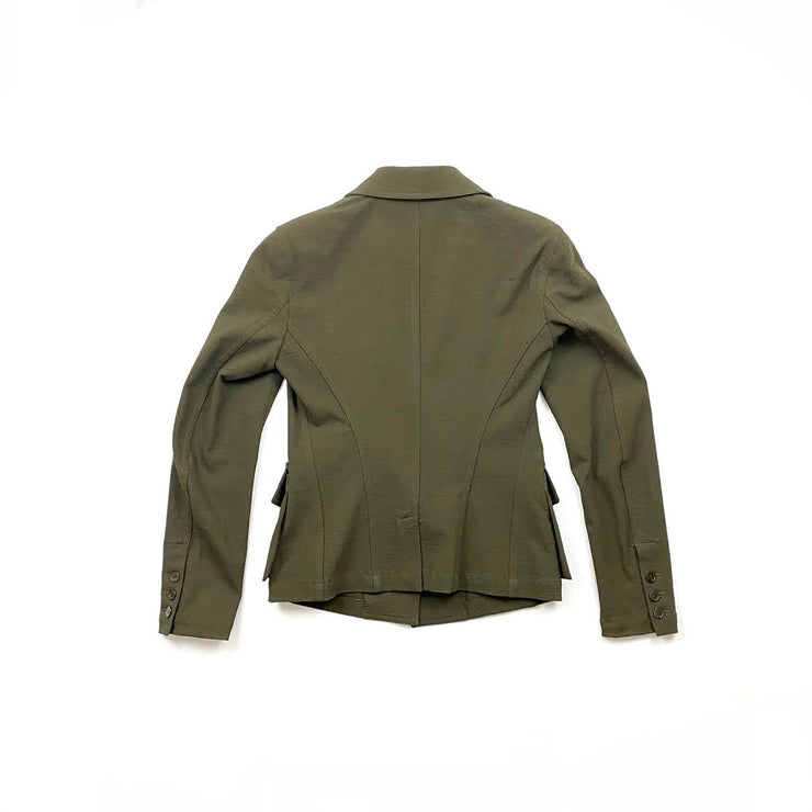 Donna Karan Notch Lapel Wool Blazer Consignment Shop From Runway With Love