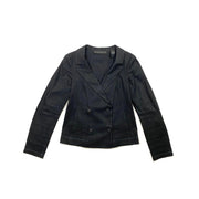 Donna Karan Linen Blazer Jacket Black Consignment Shop From Runway With Love