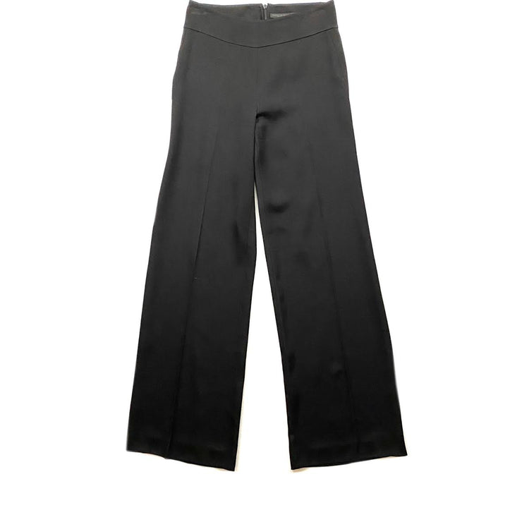 Donna Karan High-Rise Pants Black Wide Leg Consignment Shop From Runway With Love