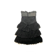 Elizabeth and James Strapless Mini Dress  Black Bustier Consignment Shop From Runway With Love