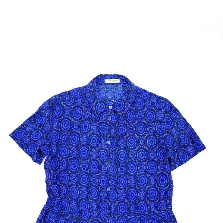 Equipment Silk Mini Dress Blue Consignment Shop From Runway With Love
