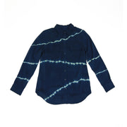 Equipment silk button down blouse with tie-dye 